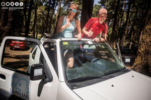 Mietauto von La Palma 24: Damit hatten auch die Transvulcania-Ultra-Teilnehmer Emilie Forsberg und Philipp Reiter Spaß.