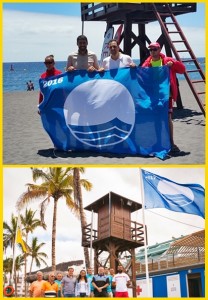 Blaue Flaggen sind gehisst: Die Fotos zeigen die Strände Bajamar und Puerto Naos.