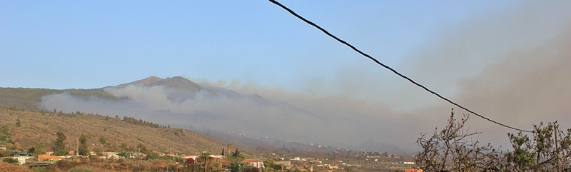 La Palma Waldbrand am 4. August 2016, 20.15 Uhr: Offen