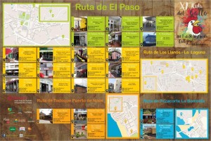 Ruta del Gallo: Aufs Foto klicken, dann kann man die teilnehmenden Lokale sehen.