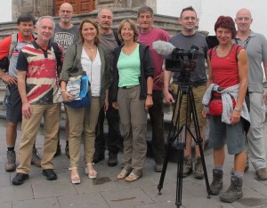 Inseltourismusrätin Alicia Vanoostende (Bild links vorn): Empfang von sieben deutschen Journalisten. Foto: Cabildo