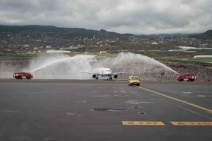 Germania: Die Airline schickt im Winter 2016/17 wöchentlich eine Maschine aus Hamburg und Zürich nach SPC.