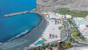 Modell des geplanten Freizeitgeländes zwischen Strand und Promenade. Foto: Gemeinde Tazacorte