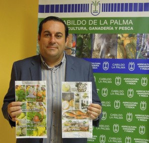 Inselagrarrat und Cabildo: Tüten werben für frische Produkte aus La Palma.