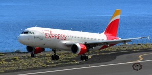 Die La Palma von Iberia Express: wirbt für die Isla Bonita. Foto: Carlos Díaz La Palma Spotting