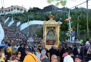 Bajada de la Virgen: 2020 findet das größte Fest auf La Palma wieder statt. Foto: Santa Cruz de La Palma