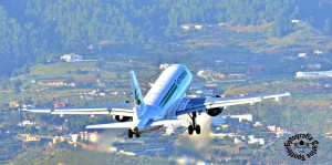 Germania: fliegt im Auftrag von Schauinsland. Foto: Carlos Díaz/La Palma Spotting