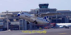 Flughafen Santa Cruz de La Palma: Alles läuft heute normal - einzige Ausnahme: Der Berlin-Flug von Airberlin. Foto: Carlos Díaz La Palma Spotting