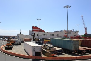 Frachthafen in Santa Cruz de La Palma: ist auch vom Streik betroffen. Foto: La Palam 24