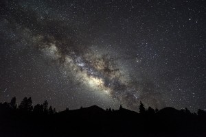 Vía Láctea sobre el Pico Birigoyo (El Paso. Isla de La Palma)