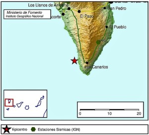 Nicht spürbar: Erdbeben in Fuencaliente.