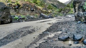 Barranco de las Angustias: Bei langanhaltendem oder plötzlichem Starkregen füllt sich die Schlucht der Todesängste mit Wasser. Diese Gefahr dürfen Wanderer nicht unterschätzen!