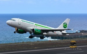 Germania: vier Flüge nach SPC im kommenden Winter. Foto: Carlos Díaz/La Palma Spotting