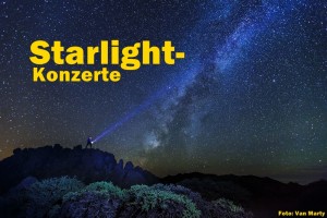 Zum Geburtstag der Starlight-Declaration: Konzerte bei Verdunkelung im Licht der Sterne. Foto: Van Marty