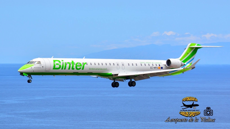 Erstlandung auf dem Airport Santa Cruz de La Palma: Dieses Foto ist Carlos Díaz von den La Palma Spottern gelungen!