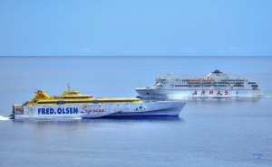 Diese Reedereien sorgen für den interinsularen Transport der Kanarenbewohner und von Touristen: Fred Olsen und Armas. Foto: Facundo Cabrera
