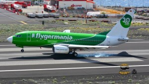 Germania: Die deutsche Airline drückt den Gashebel nach vorn - auch mit Santa Cruz de La Palma als Ziel. Foto: Carlos Díaz La Palma Spotting