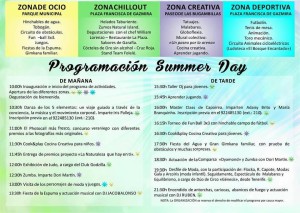 Programm des Sommertags in El Paso - draufklicken, dann kann man die Details lesen.