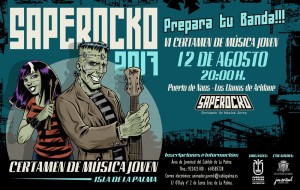 Saperocko: Junge Rockbands spielen um die Wette in Puerto Naos.