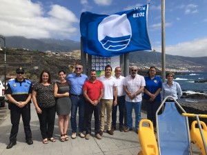 Blaue Flagge der FEE 2017: weht am Strand von Los Cancajos. Foto: Gemeinde