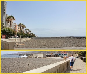 Der im Sommer 2017 eingeweihte Strand von Santa Cruz de La Palma: Im südlichsten Teil wird eine Hundezone eingerichtet - eine Dusche steht schon. Fotos: La Palma 24