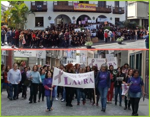 Todos Somos Laura: Immer mehr Frauen auf La Palma gehen gegen Männergewalt und für ihre Rechte auf die Straße. 