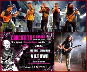 Viltown (oben), 2Mess (unten rechts) und noch mehr Rockbands: Abschlusskonzert der Transvulcania Bike am Samstag in San Pedro.