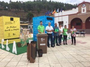 Braune Tonne für Fuencaliente: Kits zum Sammeln des Biomülls gibt es auf dem Rathaus. Foto: Cabildo