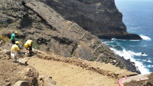 Wanderwege auf La Palma werden instandgesetzt: