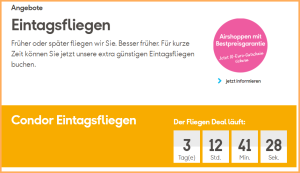 Günstige Tickets bei Condor: jetzt buchen!