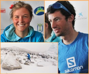 Emelie Forsberg und Kilian Jornet: Alte Bekannte auf La Palma bezwangen Gipfel im Himalaya. Fotos: La Palma 24/Filmproduktion