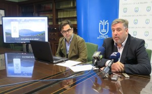 La Palmas Infrastrukturrat Jorge González (rechts): präsentiert neue La Palma App. Foto: Cabildo