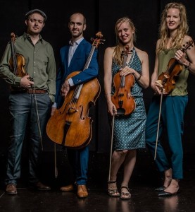 Das North Sea String Quartet: Die Streicher aus Holland mit dem Geiger Pablo Rodríguez aus La Palma, der in den Niederlanden wohnt, geben drei Konzerte auf La Palma. Foto: Band/Felipe Pipi