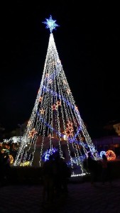 Auf La Palma weihnachtet es sehr: Hier eine Deko in Breña Alta.