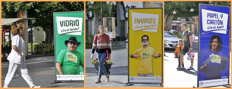 Werbung für mehr Mülltrennung auf La Palma. Die Kampagne der Inselregierung zur Aufklärung in Sachen Recycling namens Márcate un Punto por La Palma hat in den sozialen Netzwerken mehr als eine halbe Million Menschen auf der Insel und außerhalb erreicht. Dies hat das Cabildo jetzt auf der Basis von Internetzahlen errechnet. Unterstützt wurde die Werbeaktion von Künstlern wie Aarón Gómez, Luismi Castillo, Ramón Araújo, Yapsi Bienes, Nieves Bravo oder José Victor Fuentes. Auch namhafte Fotografen beteiligen sich an der Aufklärung über die Nutzung der Container zur Mülltrennung, die überall auf La Palma bereit stehen. Anlass dazu gibt, dass die Recycling-Bilanz im vergangenen Jahr enttäuschend ausfiel. 