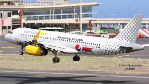 Vueling: nimmt ab Barcelona Kurs auf SPC. Foto: Carlos Díaz