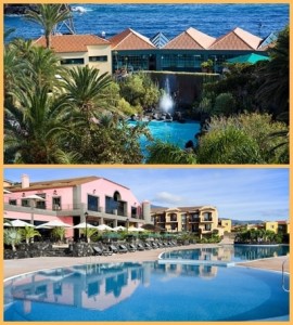 Hacienda San Jorge in Breña Baja (oben) und Las Olas in Los Cancajos: Die beiden Hotels auf La Palma dürfen sich mit dem HolidayCheck Award 2018 schmücken.