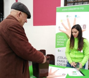 Biomüll-Trennung: Aufklärungskampagnen zu den Braunen Tonnen gehören zum Pilotprojekt dazu. Foto: Cabildo