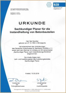 Brief und Siegel: Bauherren auf allen Kanarischen Inseln können nun vom Know-how des in Deutschland zertifizierten Experten profitieren.