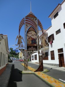 Blumenschmuck in Mazo: jedes Jahr zu Corpus Christi. Foto: La Palma 24