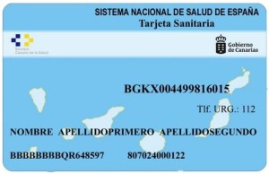 So sieht die neue Tarjeta sanitaria individual aus: Abholen kann man sie in den Centros de Salud auf La Palma.