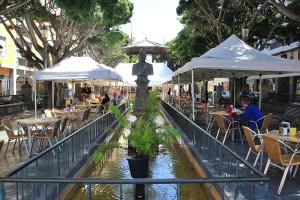 Plaza Alameda in Santa Cruz: Die Umgebung wird umgestaltet.