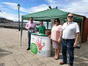 Braune Tonnen sind in Tazacorte angekommen: Auch Betriebe machen mit. Foto: Cabildo