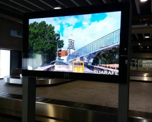 Ausflugsziel Tijarafe: Die Gemeinde wirbt schon am Flughafen.