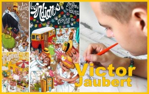 Die Plakate zum Día de Los Indianos: auch sie zeichnete Victor Jaubert.