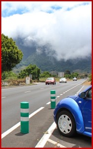 Blick auf die LP-3 am Besucherzentrum von El Paso in Richtung Tunnel: Fuß 