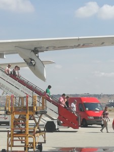 Schnelle Reaktion des Kapitäns der Iberia-Maschine: Er kehrte nach dem Vogelschlag sofort zum Flughafen Madrid-Barajas zurück. 