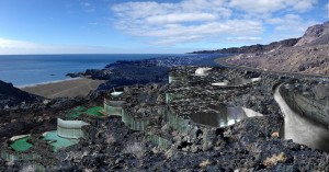 Das geplante Heilbad an der Heiligen Quelle an der Playa Echentive im Süden von La Palma: Inselpräsident Anselmo Pestana schätzt, dass mit dem Bau 2019 begonnen werden kann. Modellfoto: Cabildo