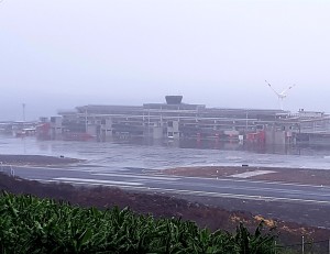 Nebel am Airport SPC: machte die Landung am Dienstagmorgen für einige Inselhüpfer unmöglich.