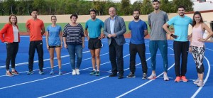 Die LeichtathletInnen sind zufrieden: Im Miraflores-Stadion lässt es sich gut und bei angenehmen Temperaturen trainieren. Foto: Cabildo